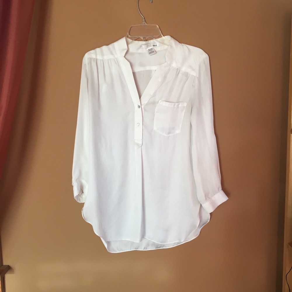 Ellison Ellison Ellison White Button Blouses - image 3